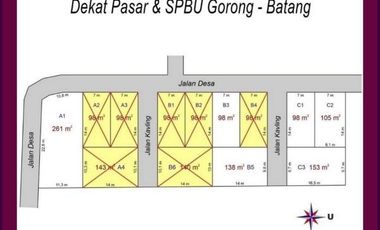 Tanah Dijual Batang: 1 Jt-an Per Meter, Sertifikat SHM