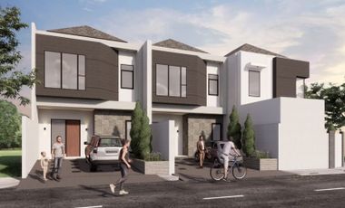 Rumah baru gress modern minimalis, di kompleks perumahan Manyar, kawasan elite surabaya timur, ada 2 unit jejer