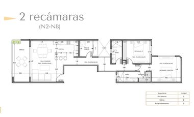 Departamento en VENTA en la playa en Montejo Beach (Niveles  2-8)