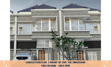Rumah Cluster Strategis 3 m dr Exit Tol Singosari