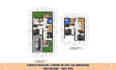 Rumah Cluster Strategis 3 m dr Exit Tol Singosari