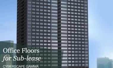 Office Floors for Sub-lease, Cyberscape Gamma - Php 12,000 / seat / month