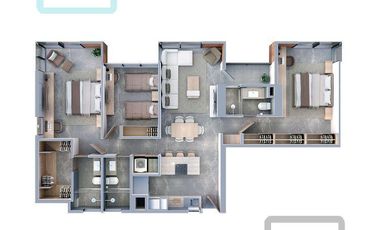 DEPARTAMENTO EN VENTA VALLE PONIENTE ZONA SANTA CATARINA