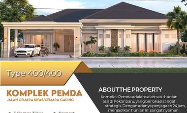 Rumah Modern Nyaman di kota pekanbaru (komplek pemda)