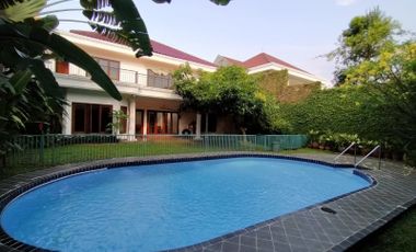 Single House di Kemang dg Privat Pool dan Taman & Semi Furnished HSE-A0500