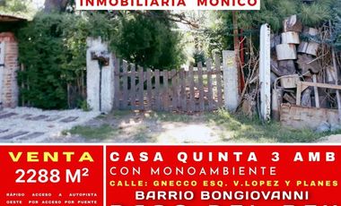 Venta casa quinta en Paso del rey pte gnecco