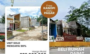 Rumah Murah Kota Malang dekst Exit Tol Sawojajar Harga mulai 200 Jutaan
