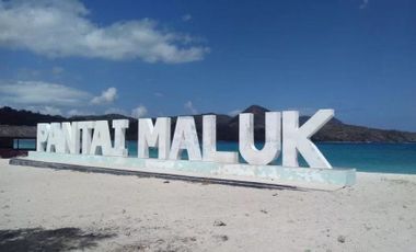 Maluk Sumbawa white sand beach land