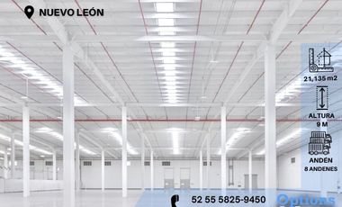 Rent in Nuevo León industrial warehouse space