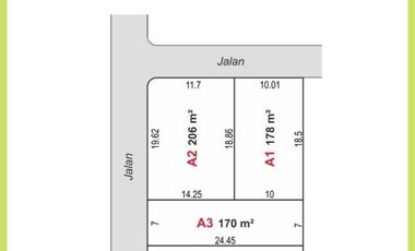 600Rb-an/m: Kavling Perumahan Purworejo Utara Jl.Daendels