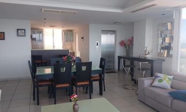 Departamento amueblado en Torre Axis en 5to. piso con preciosa vista al mar