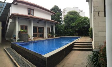 Dijual Rumah Mewah Siap Huni Jl. P. Antasari Jakarta Selatan Full Furnish dengan Swimming Pool & Taman Luas
