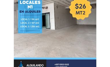 SE ALQUILAN LOCALES EN CALLE 50 >>VIA PRINCIPAL<<