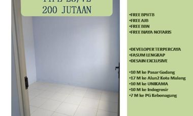 Rumah Dijual di Malang Tipe 25/72 View Katu Dekat Kampus
