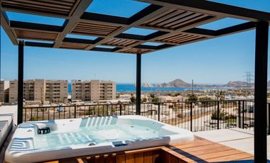 Penthouse con rooftop privado, jacuzzi, vista al mar en venta, Cabo San Lucas