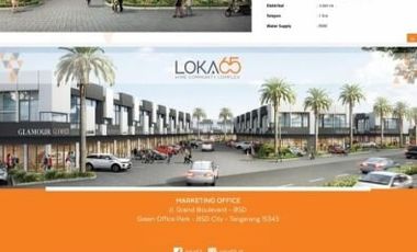 RUKO BARU LOKASI STRATEGIS DI LOKA 65 SERPONG