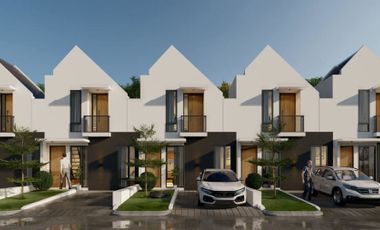 Rumah 2 lantai desain minimalis modern di The Savanna Kota Batu