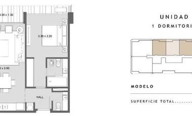 Departamento en venta de 3 dormitorios en Nordelta
