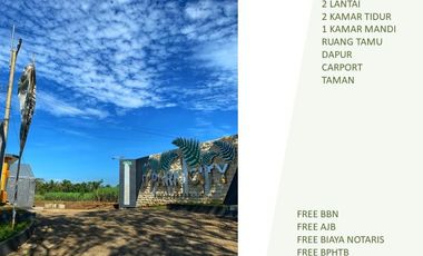 2 Lantai Rumah 5 Menit ke UNIKAMA Bisa KPR 2KT Tipe 34/60