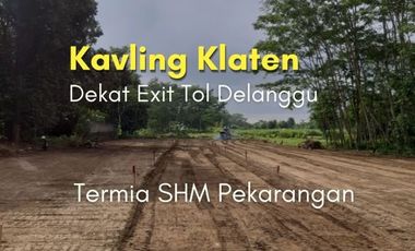 Kavling Rumah Delanggu Dekat SPBU Karang Klaten: 700rb/m2