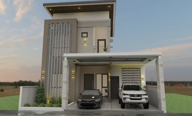 RUMAH DESAIN INDUSTRIAL TERMURAH DILENGKAPI KOLAM RENANG DI BARAT TUGU YOGYAKARTA