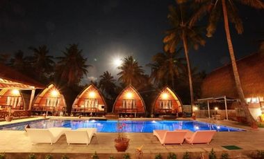 Resort Cantik Hanya 100 meter dari pantai Gili Air Lombok