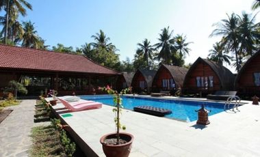 Resort Cantik Hanya 100 meter dari pantai Gili Air Lombok