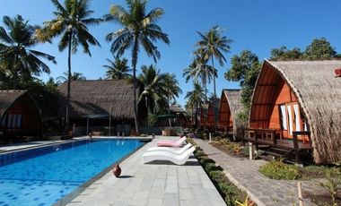 Resort Cantik Hanya 100 meter dari pantai Gili Air Lombok