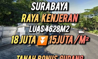 TURUN HARGA!!  Tanah Bonus Gudang Raya Kenjeran Surabaya GMK03318