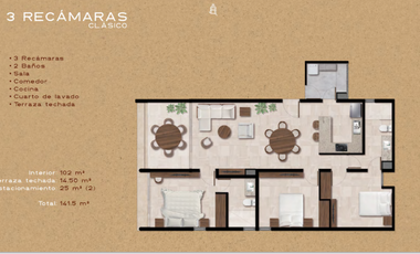 Departamento en Venta en Chicxulub, Dorada, chicxulub, Yucatán ( 3 Recamaras)