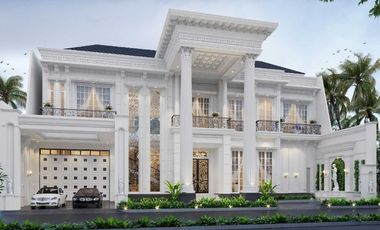rumah premium di kawasan elit di jual di tanah 600 bebas desain
