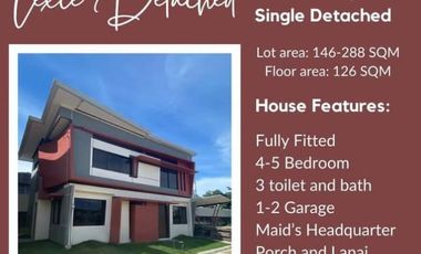 2 storey single detached for sale 4-BR & for construction house & lot for sale in Liloan, Cebu w/ maid's room