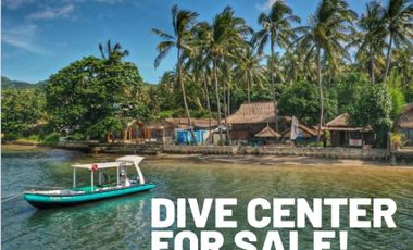 Beachfront Dive center for sale in Sekotong Lombok