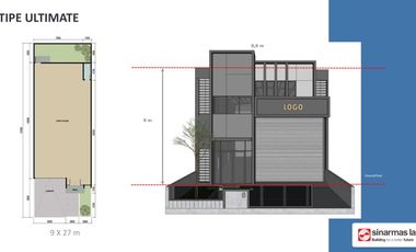 Gudang Taman Tekno X Uk. 12x32 Modern Dan Luas di BSD City
