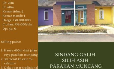Rumah Subsidi Parakan Muncang Sumedang ke Kantor Camat Cimanggung 9 mnt KPR Bank dp 0.