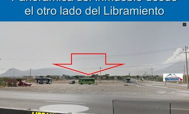 RENTA Excelente Terreno Comercial con 3 FRENTES Libramiento Noreste km 19 ESCOBE