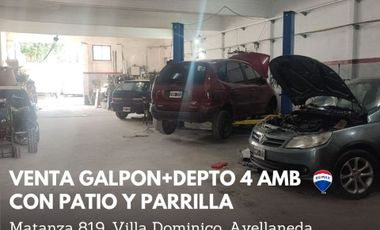 VENTA GALPON/ DEPTO 4 AMB C/ PATIO VILLA DOMÍNICO