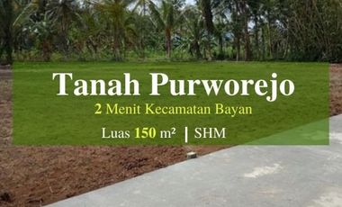 Miliki Sertipikat SHM: Dekat Alun-alun Kutoarjo, 500 Rb-an/Meter