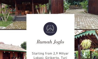 Rumah Villa Joglo Dijual Dekat Joglo Plawang Turi