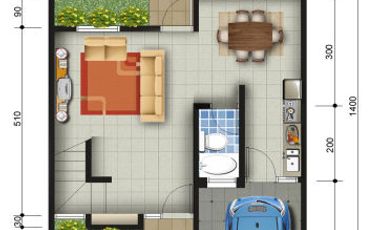 rumah 2 lantai tanpa dp lokasi strategis di cibinong bogor