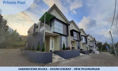 Rumah Villa Dijual Di Batu Malang Tipe 67 Pusat Kota Batu
