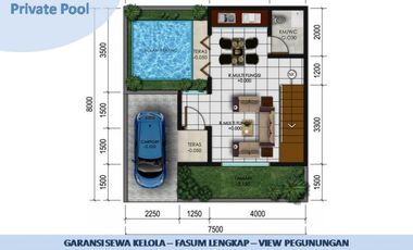 Rumah Villa Dijual Di Batu Malang Tipe 67 Pusat Kota Batu