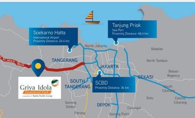 Griya idola industrial park dekat akses tol di barat jakarta
