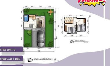 Jual Rumah Malang TIPE 31/63 View Bukit Katu Fasum Lengkap