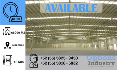 Industrial complex for rent in Querétaro great opportunity