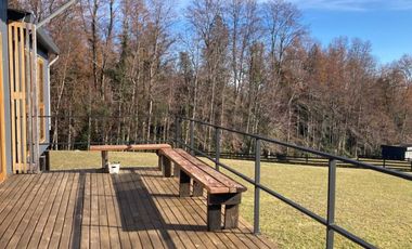 PARCELA 5020 M2, CASA 135 M2 CONDOMINIO, 8 KM CENTRO PUCON VISTAS VOLCAN Y LAGO