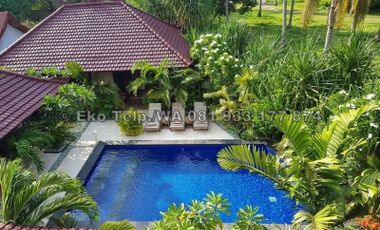 Villa Resort Gili Air Lombok Hanya 75 meter dari Pantai