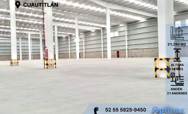 Industrial warehouse in Cuautitlán for immediate rent