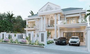 rumah mewah bebas desain di lengkapi interior di komp pemda jl soekarno hatta