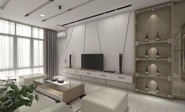 DIJUAL RUMAH BESAR DENGAN FASILITAS KOLAM RENANG DAN FULL INTERIOR